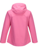 Women Lightweight Waterproof Jacket with Connected Hood Seam Taped Bicolor Zippers Rain Jacket