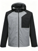 Men Lightweight Waterproof Jacket with Detachable Hood Seam Taped Outdoor Camping