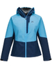 Women Softshell Jacket with Connected Hood Waterproof Water-repellent Windproof Breathable Outdoor Sports Wear
