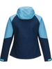 Women Softshell Jacket with Connected Hood Waterproof Water-repellent Windproof Breathable Outdoor Sports Wear