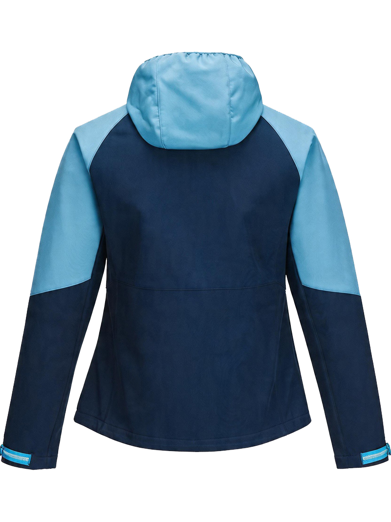 Women Softshell Jacket with Connected Hood Waterproof Water-repellent Windproof Breathable Outdoor Sports Wear