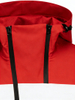 Women Lightweight Waterproof Jacket with Connected Hood Seam Taped Iregular Front Zippers Windbreaker