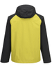 Men Lightweight Waterproof Jacket with Detachable Hood Seam Taped Outdoor Windbreaker