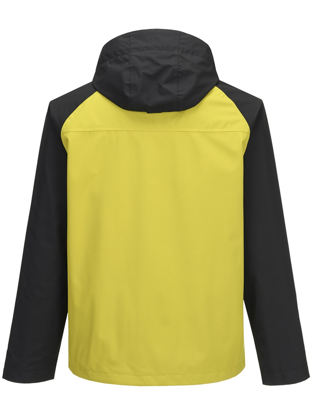 Men Lightweight Waterproof Jacket with Detachable Hood Seam Taped Outdoor Windbreaker