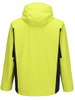 Men Lightweight Waterproof Jacket with Connected Hood Seam Taped Bicolor Zippers Windbreaker 