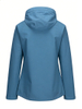 Women Lightweight Waterproof Jacket with Connected Hood Seam Taped Bicolor Zippers Windbreaker
