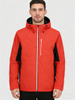 Men Lightweight Waterproof Jacket with Connected Hood Seam Taped Outdoor Hiking Clothing